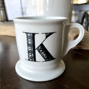 Anthropologie ‘K’ Coffee Mug